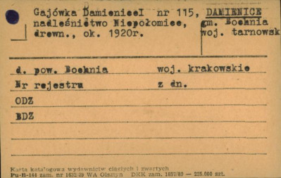 gajówka, skan 1