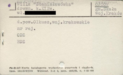 willa Stanisławówka, skan 1