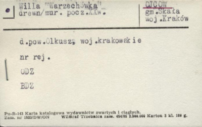 willa Warzechówka, skan 1