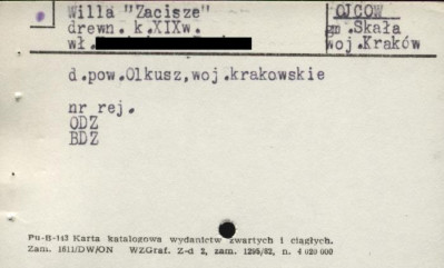 willa Zacisze, skan 1