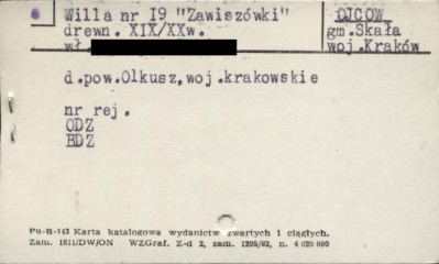 willa Zawiszówki, skan 1