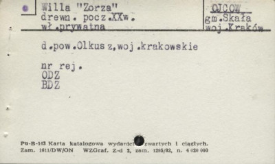 willa Zorza, skan 1
