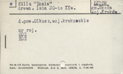 willa Zosia, skan 1