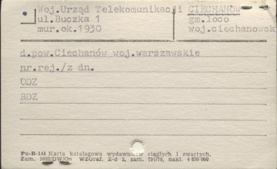 Woj. Urząd Telekomunikacji, skan 1