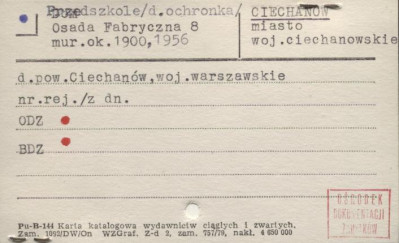 ochronka, ob. przedszkole, skan 1