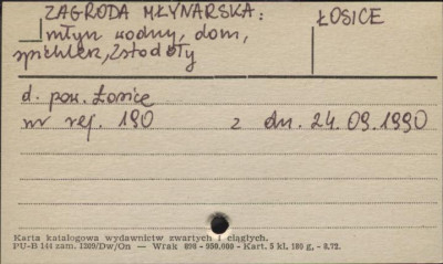 zagroda młynarska - młyn wodny, dom, spichlerz, 2 stodoły, skan 1