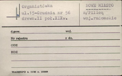 organistówka, skan 1