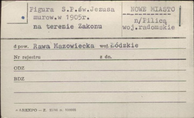 figura S.P św. Jezusa na terenie zakonu, skan 1