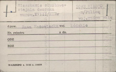 mieszkanie służbowe + stajnia dworska, skan 1