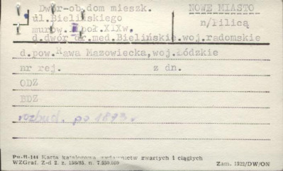 dwór - ob. dom mieszkalny, skan 1