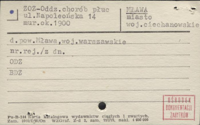 zakład opieki zdrowotnej-oddz. chorób płuc, skan 1