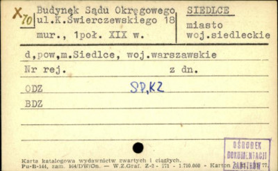 budynek Sądu Okręgowego, skan 1