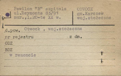 pawilon B szpitala, skan 1