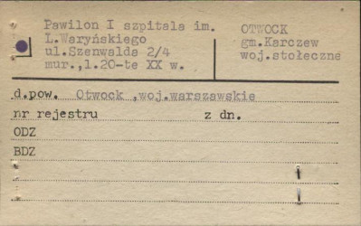 pawilon I, skan 1