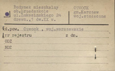 budynek mieszkalny, ob. przedszkole, skan 1