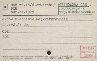 czworak, ob. budynek mieszkalny, skan 1