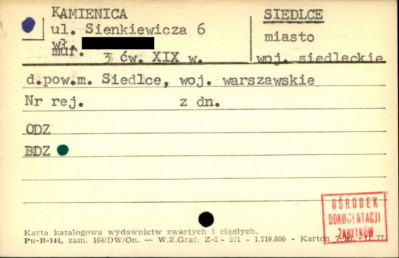 kamienica, skan 1
