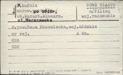 kuźnia, ob. warsztat ślusars., skan 1