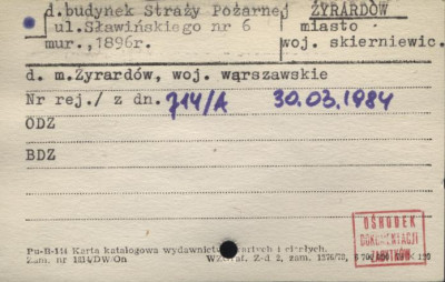 budynek straży pożarnej, skan 1