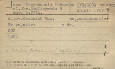 dom-przychodnia lekarska, skan 1