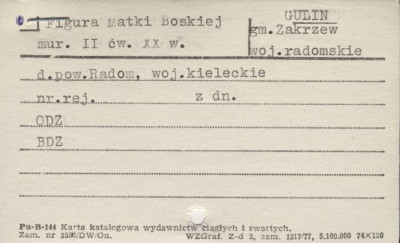 figura Matki Boskiej, skan 1
