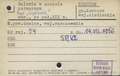 galeria w zespole pałacowym, tzw. Syberia, skan 1