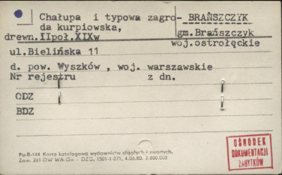 chałupa i typowa zagroda kurpiowska, skan 1