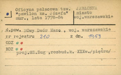 oficyna pałacowa, tzw. pawilon ks. Józefa, skan 1