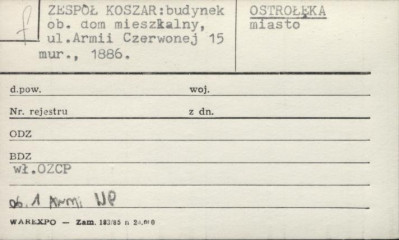 zespół koszar: budynek, ob. dom mieszkalny, skan 1