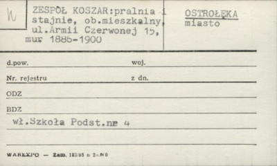zespół koszar: pralnia i stajnie, ob. mieszkalny, skan 1