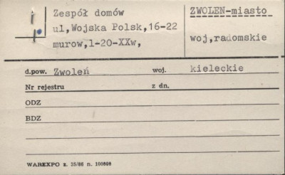 zespół domów, skan 1