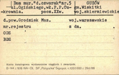 czworak, ob. budynek mieszkalny, skan 1