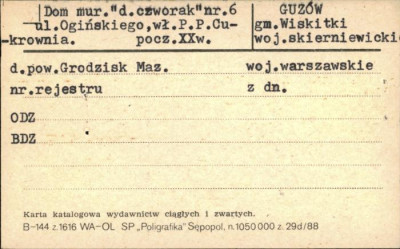 czworak, ob. budynek mieszkalny, skan 1