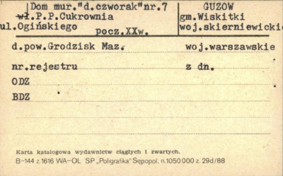 czworak, ob. budynek mieszkalny, skan 1
