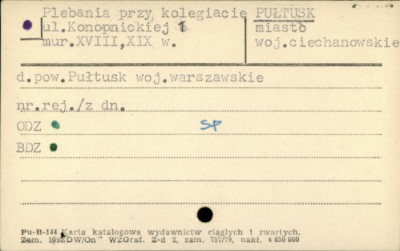 plebania przy kolegiacie, skan 1