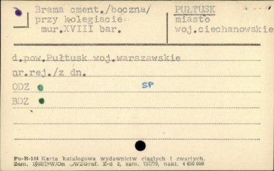 brama cmentarna (boczna) przy kolegiacie, skan 1