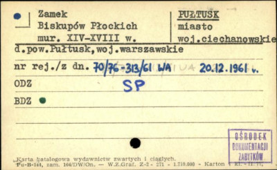 zamek Biskupów Płockich, skan 1