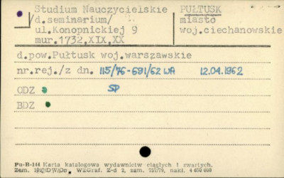 studium nauczycielskie (d. seminarium), skan 1