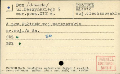 poczta, ob. budynek mieszkalny, skan 1