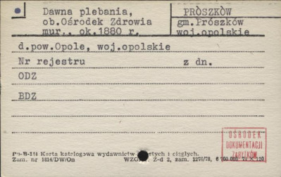 plebania, ob. ośrodek zdrowia, skan 1