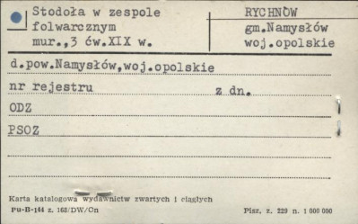 stodoła w zespole folwarcznym, skan 1