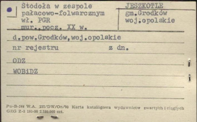 stodoła w zespole pałacowo-folwarcznym, skan 1