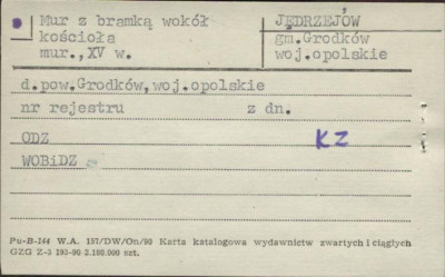 mur z bramką wokół kościoła, skan 1