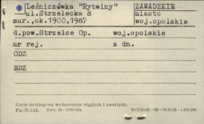 leśniczówka Rytwiny, skan 1