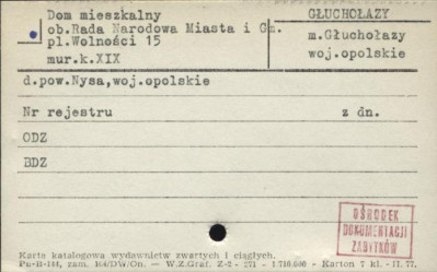 dom mieszkalny, ob. Rada Narodowa Miasta i Gm., skan 1