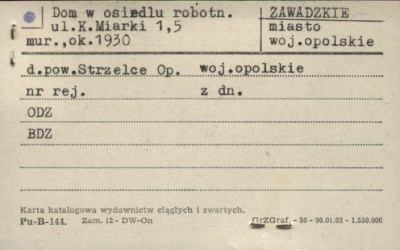dom w osiedlu robotniczym, skan 1