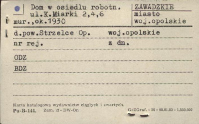 dom w osiedlu robotniczym, skan 1