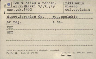 dom w osiedlu robotniczym, skan 1