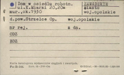 dom w osiedlu robotniczym, skan 1