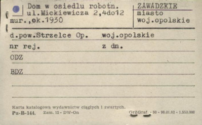 dom w osiedlu robotniczym, skan 1